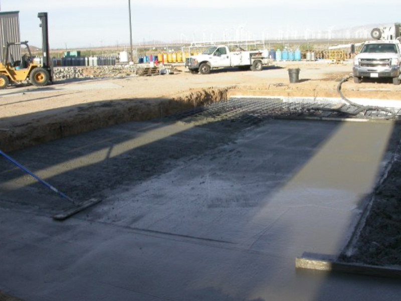 Concrete foundation pour