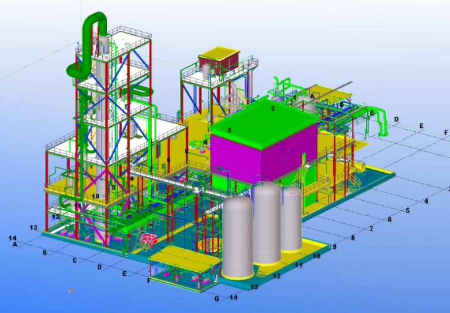 3D storage tank model