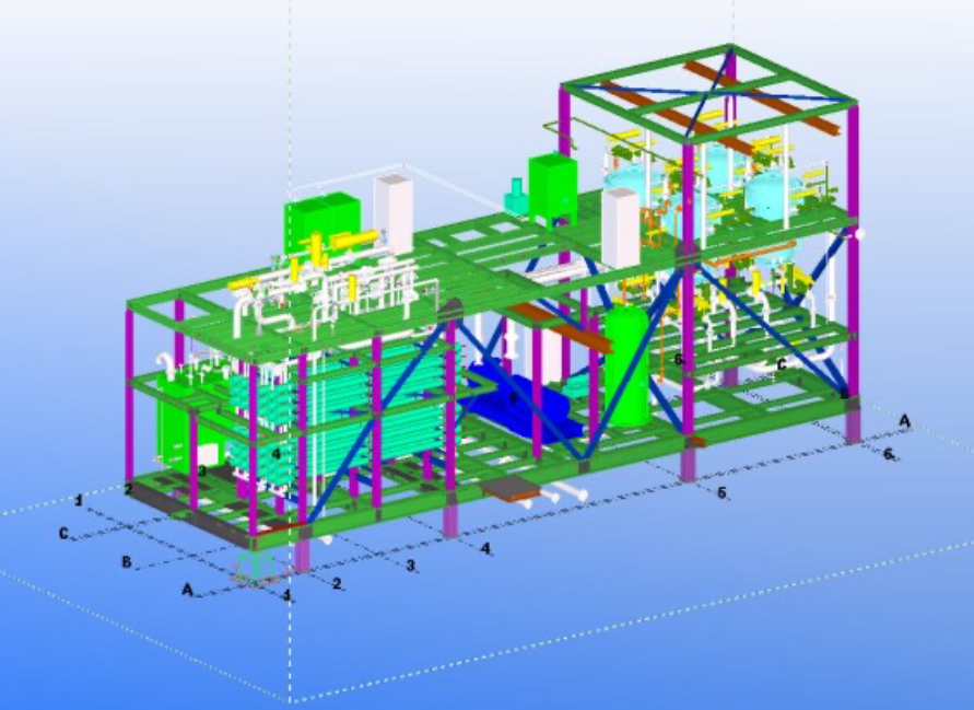 3D process plant model