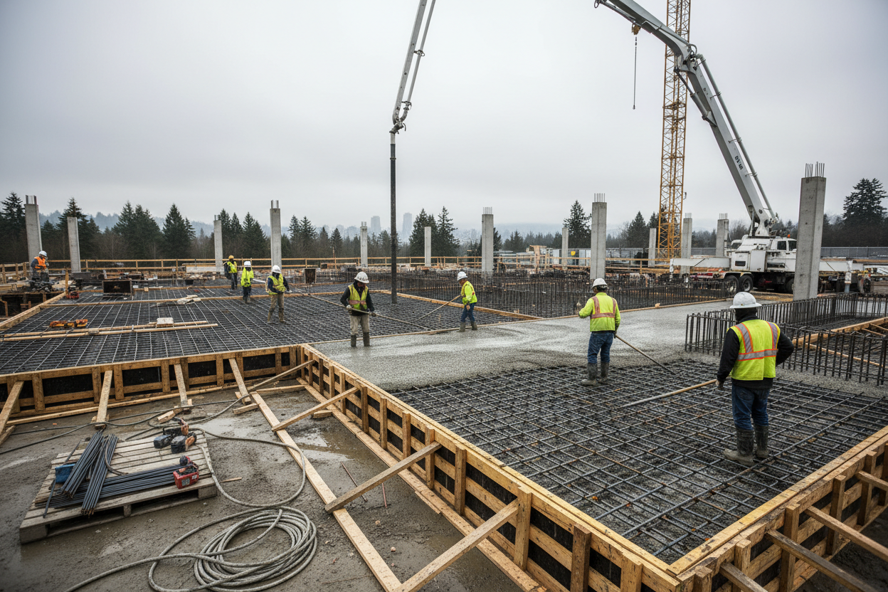 Ready-Mix Concrete Delivery in Burnaby