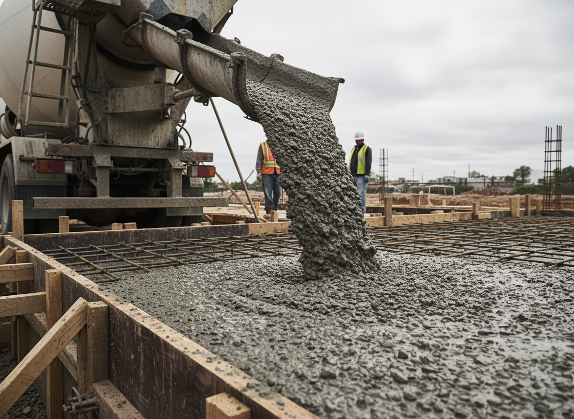 Concrete pour
