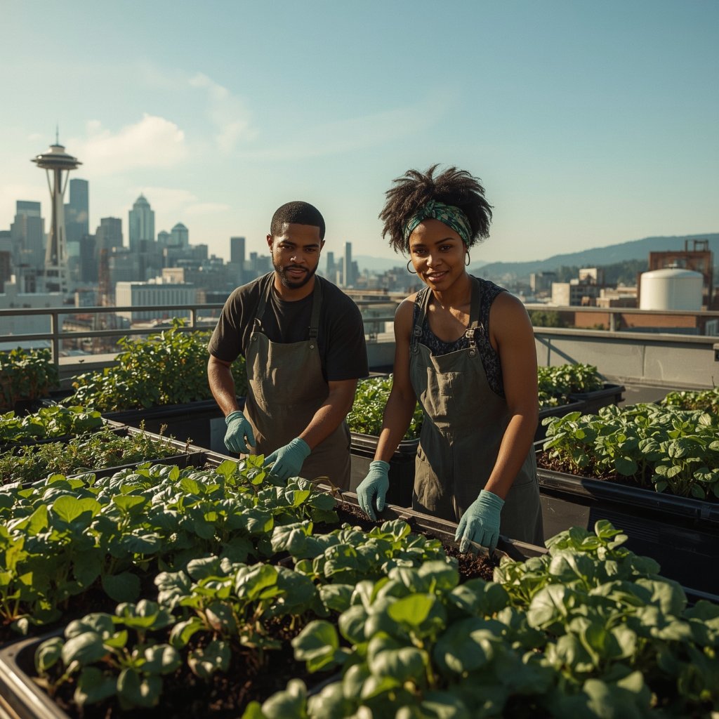 Above the Skyline: Two Farmers at the Edge of the Future
