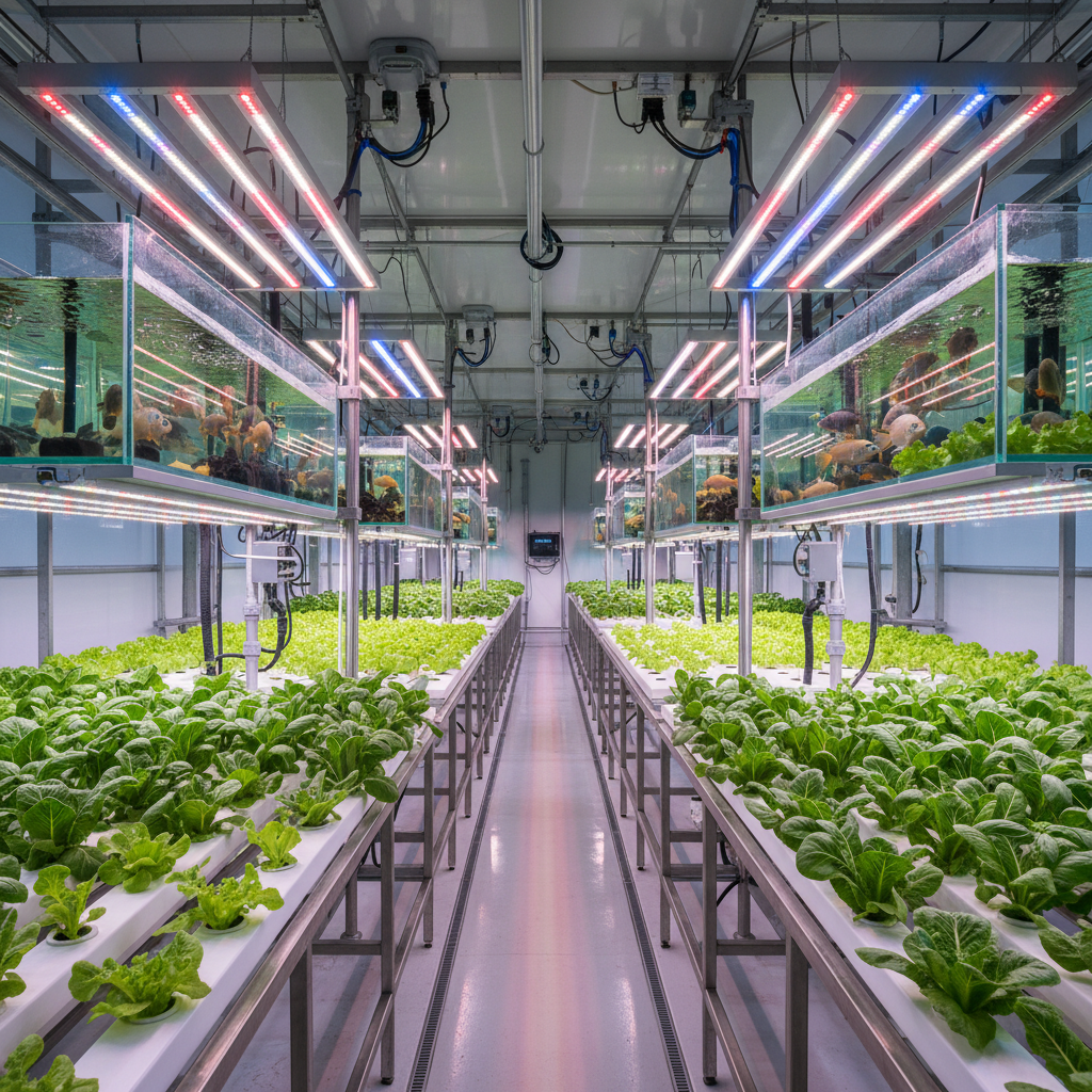 Aquaponics Greenhouse Interior