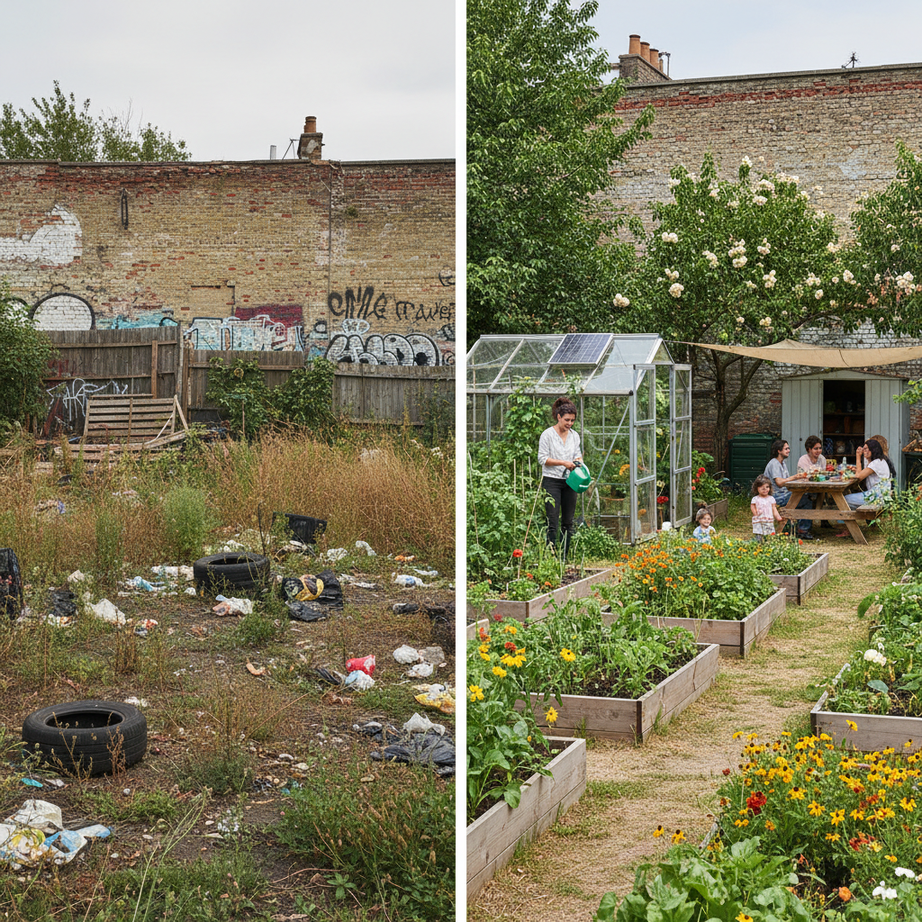 Before and After: Vacant Lot Transformation