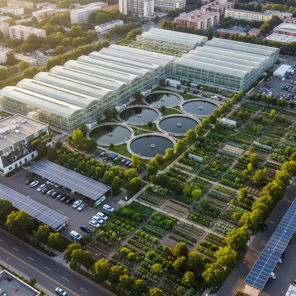 Urban Agriculture Campus Aerial