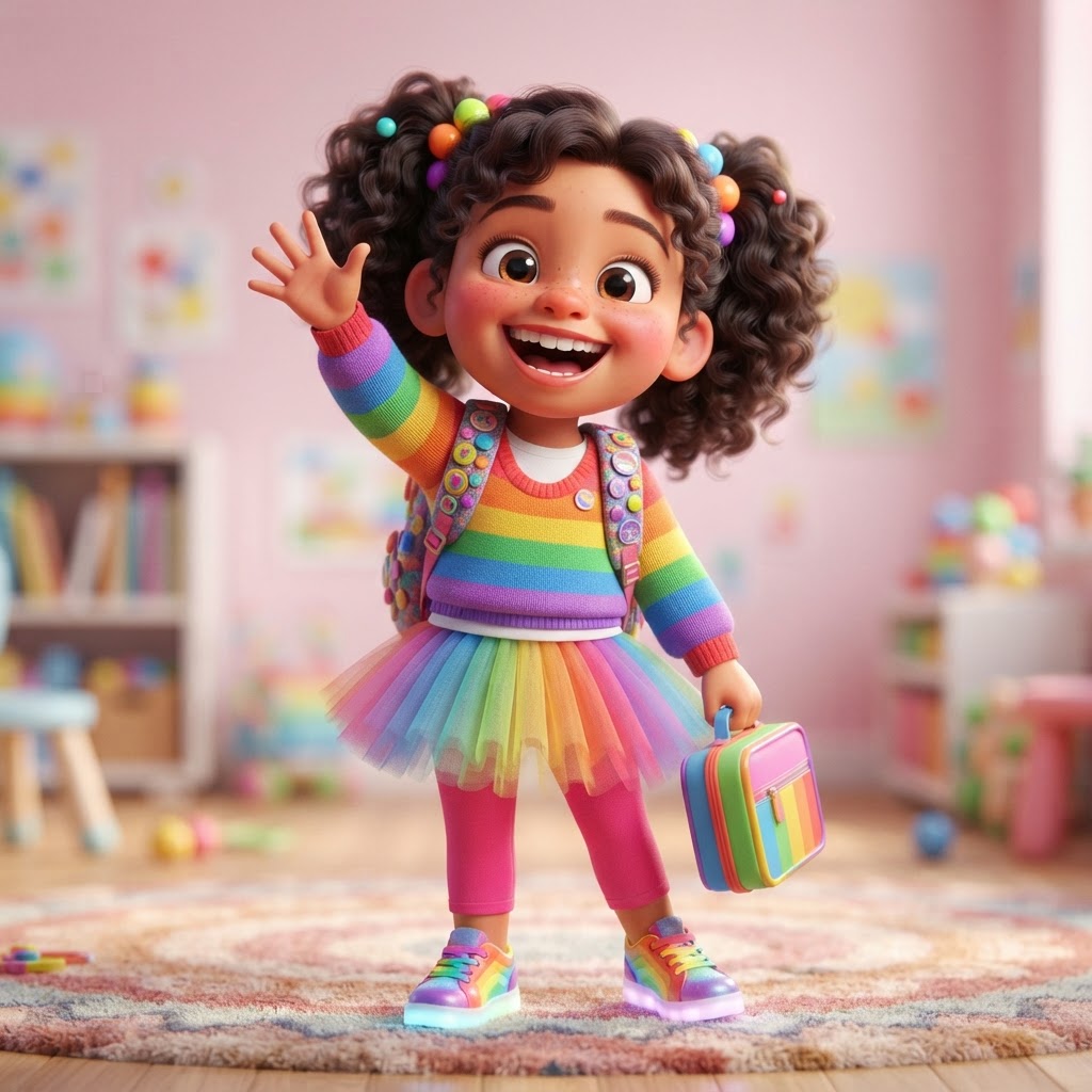 Rainbow girl