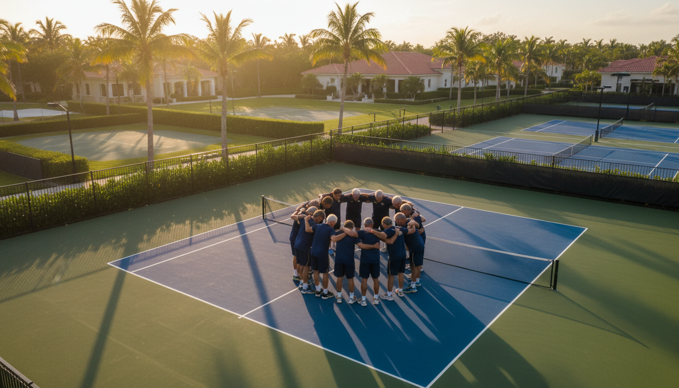Palm Beach Picklers team on the court