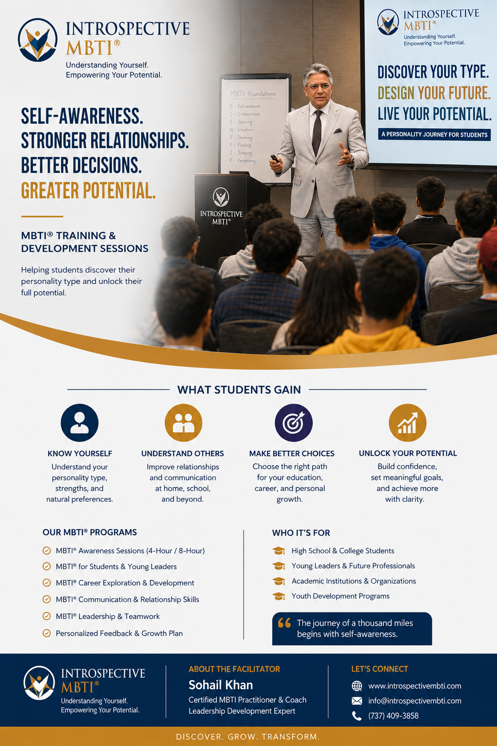 MBTI® Training & Development Sessions — Students