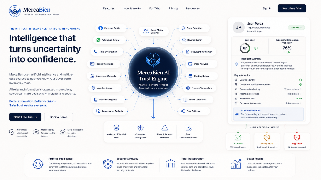 Mercabien platform screenshot