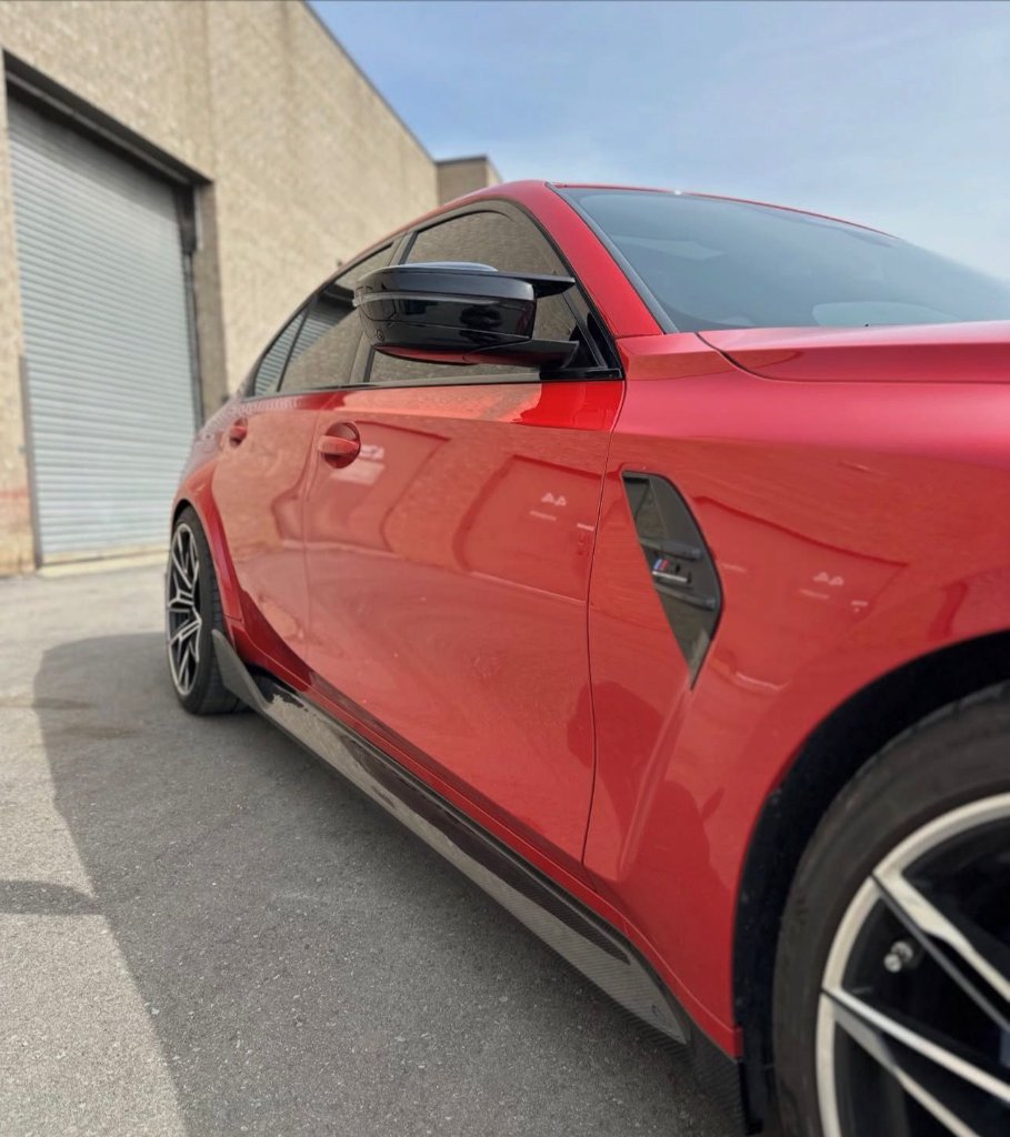 BMW M3 carbon fiber side skirts