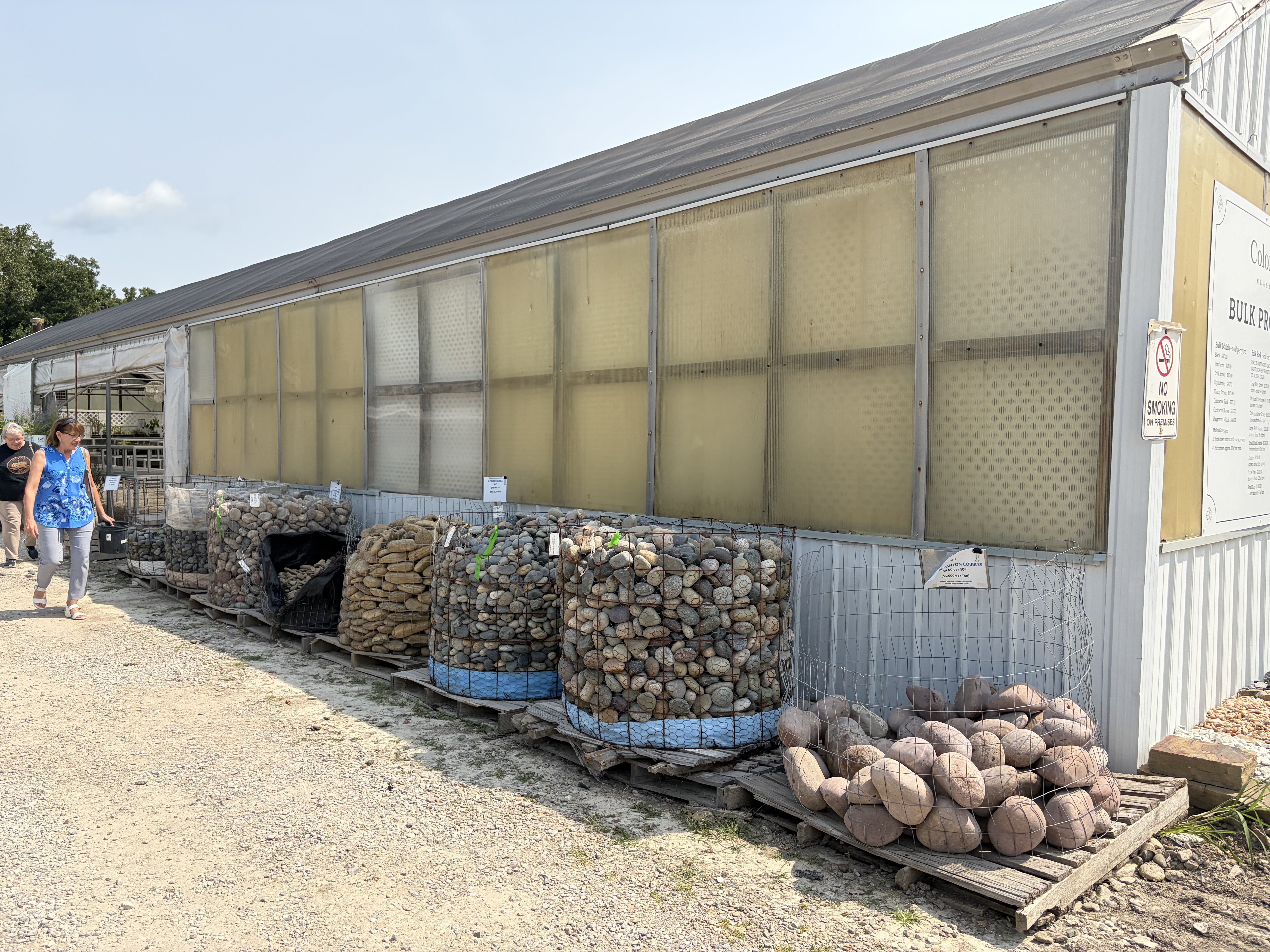 Colonial bulk products wire-mesh bins