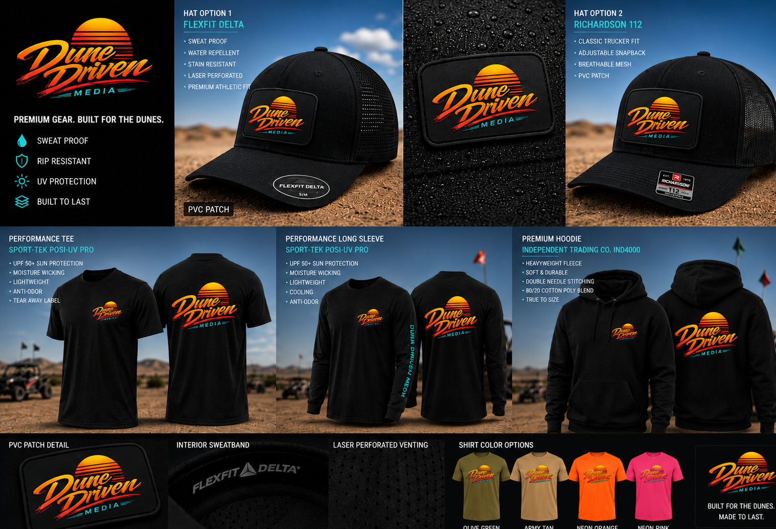 Dune Driven apparel showcase