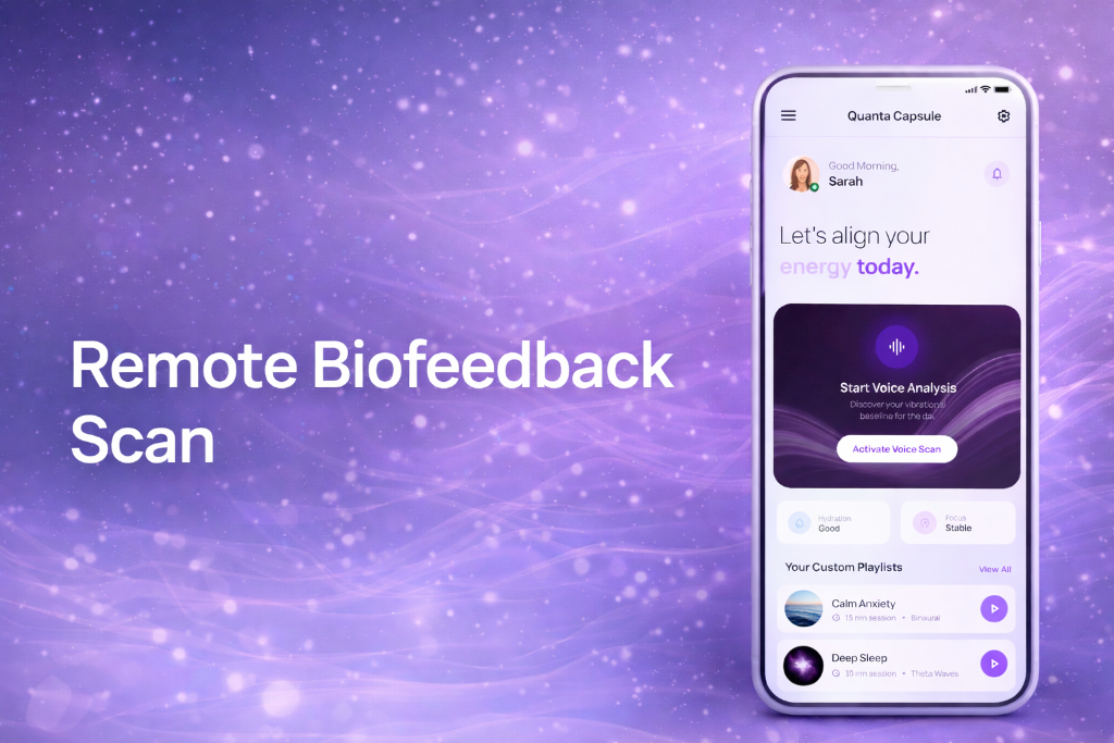 Insight Quanta Capsule remote biofeedback scan page