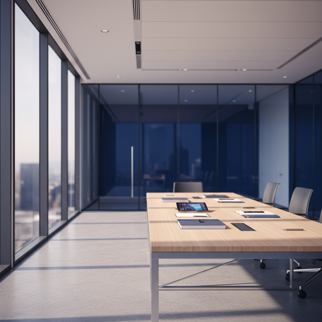 A modern Kentucky boardroom where consultants review tax documents to identify savings