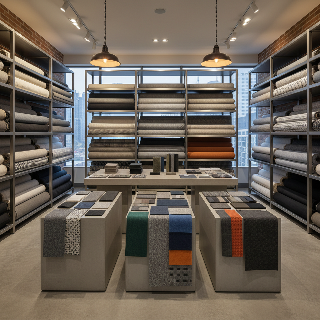 Industrial fabric showroom
