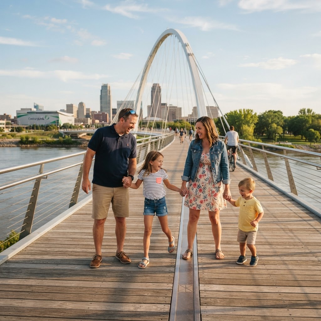 The Bob: Omaha's Bridge Where You Can Stand in Two States at Once