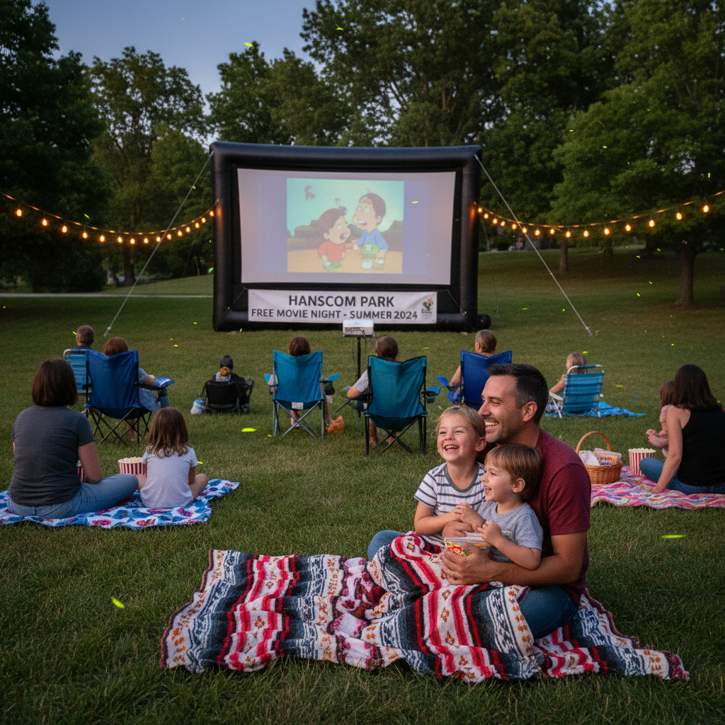 Hanscom Park Movie Night: A Free Omaha Family Tradition