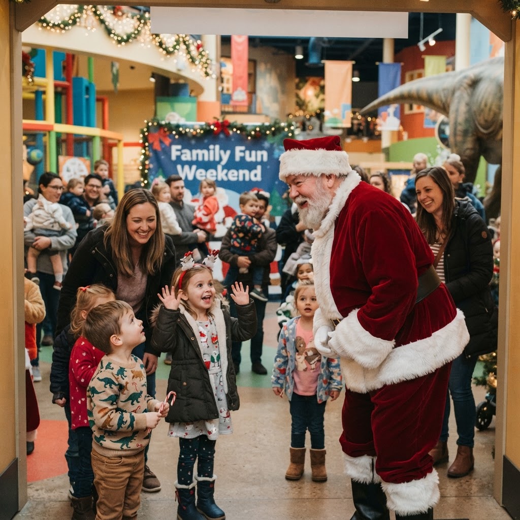Santa's Arrival — Family Fun Weekend at Omaha Children's Museum
