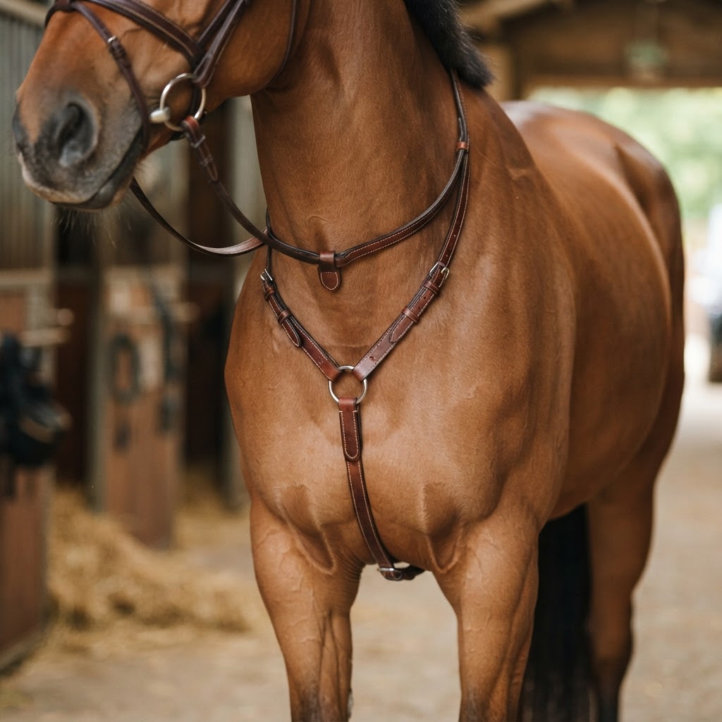 Jump'In Running Martingale - premium leather running martingale with centre ring, $120.31 AUD at iRide EQ