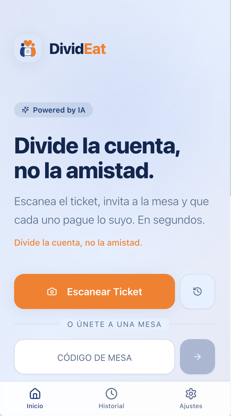 DividEat — Inicio