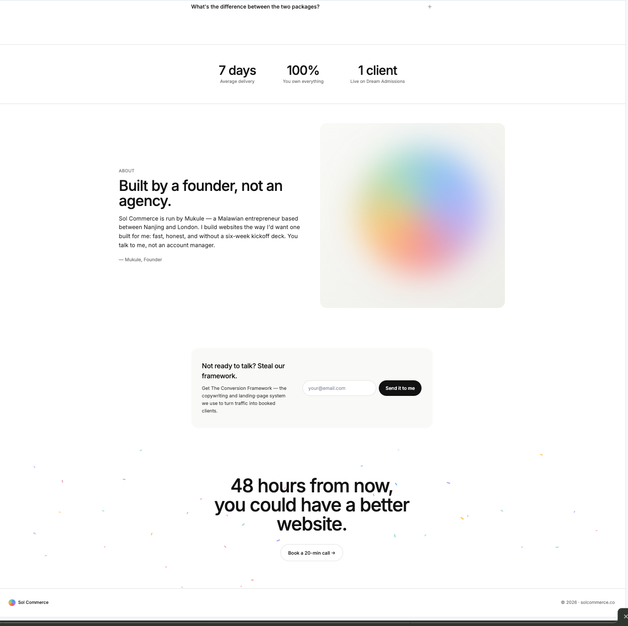 Lead Gen Site  template preview