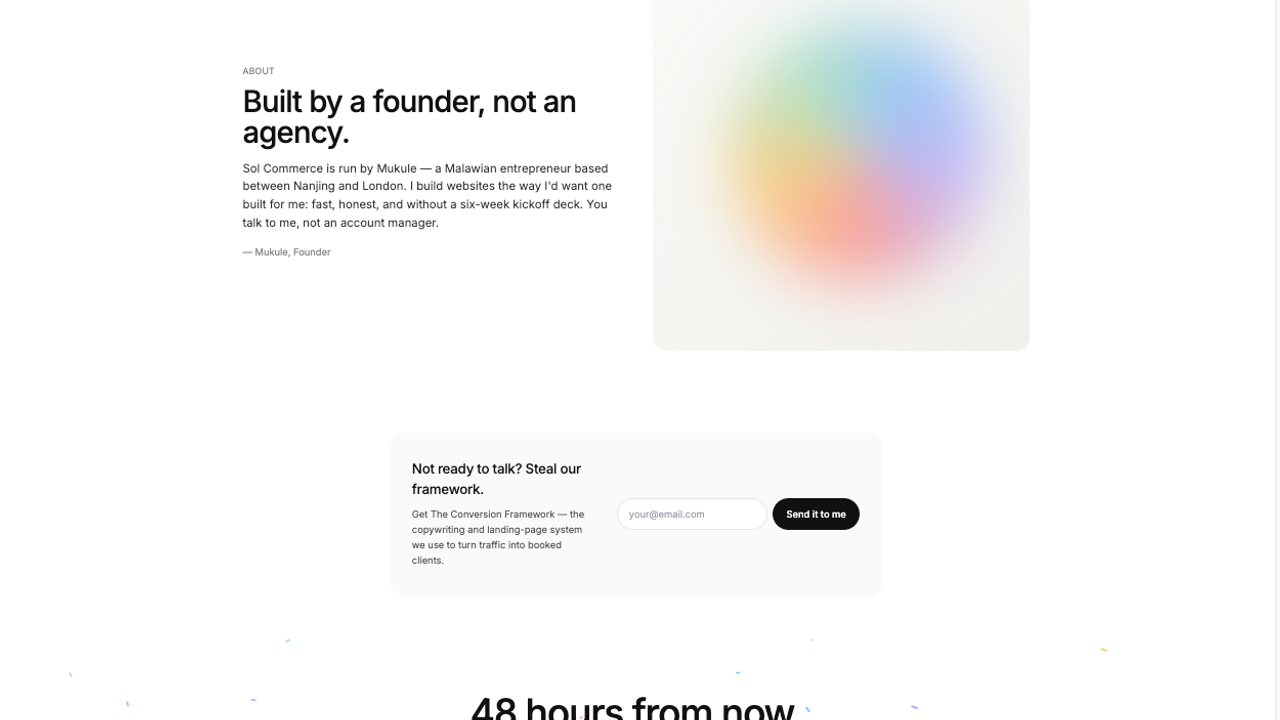 Lead Gen Site  template preview