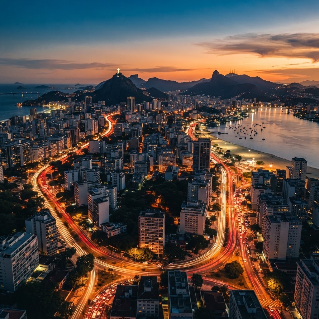 Arte de divulgação — vista aérea