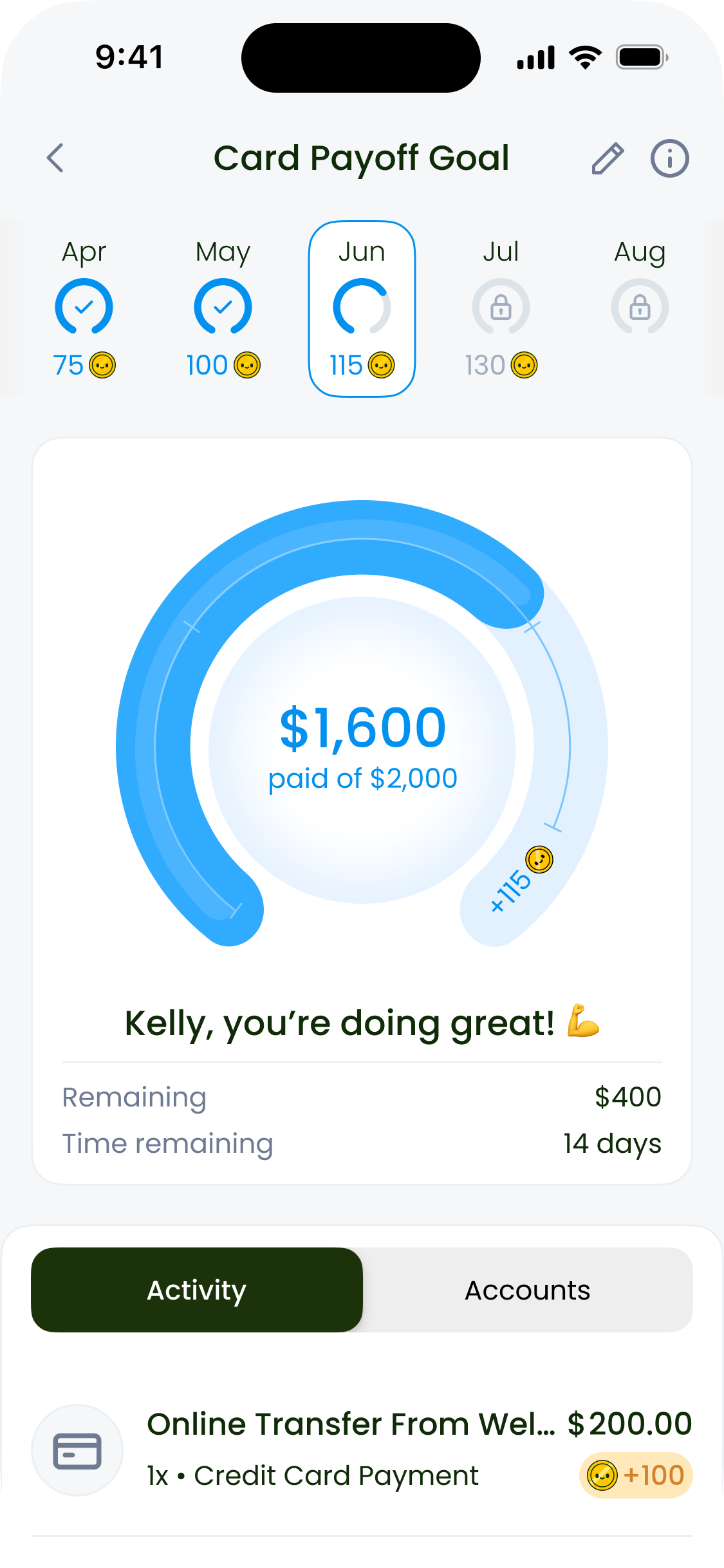 Card Payoff Goal
