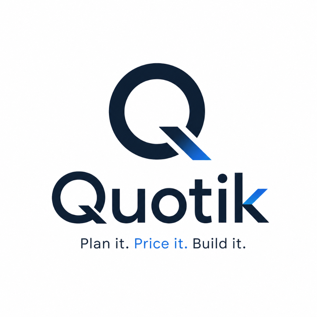 Quotik logo — AI renovation quotes and verified UK builder quotes