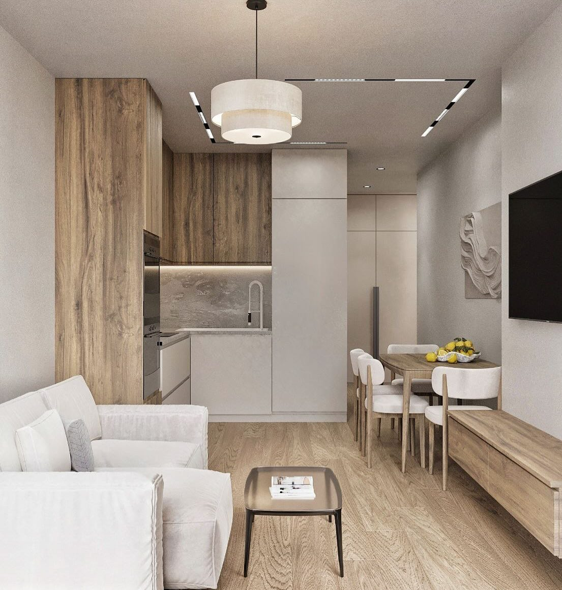 Renovated apartment interior in Odesa