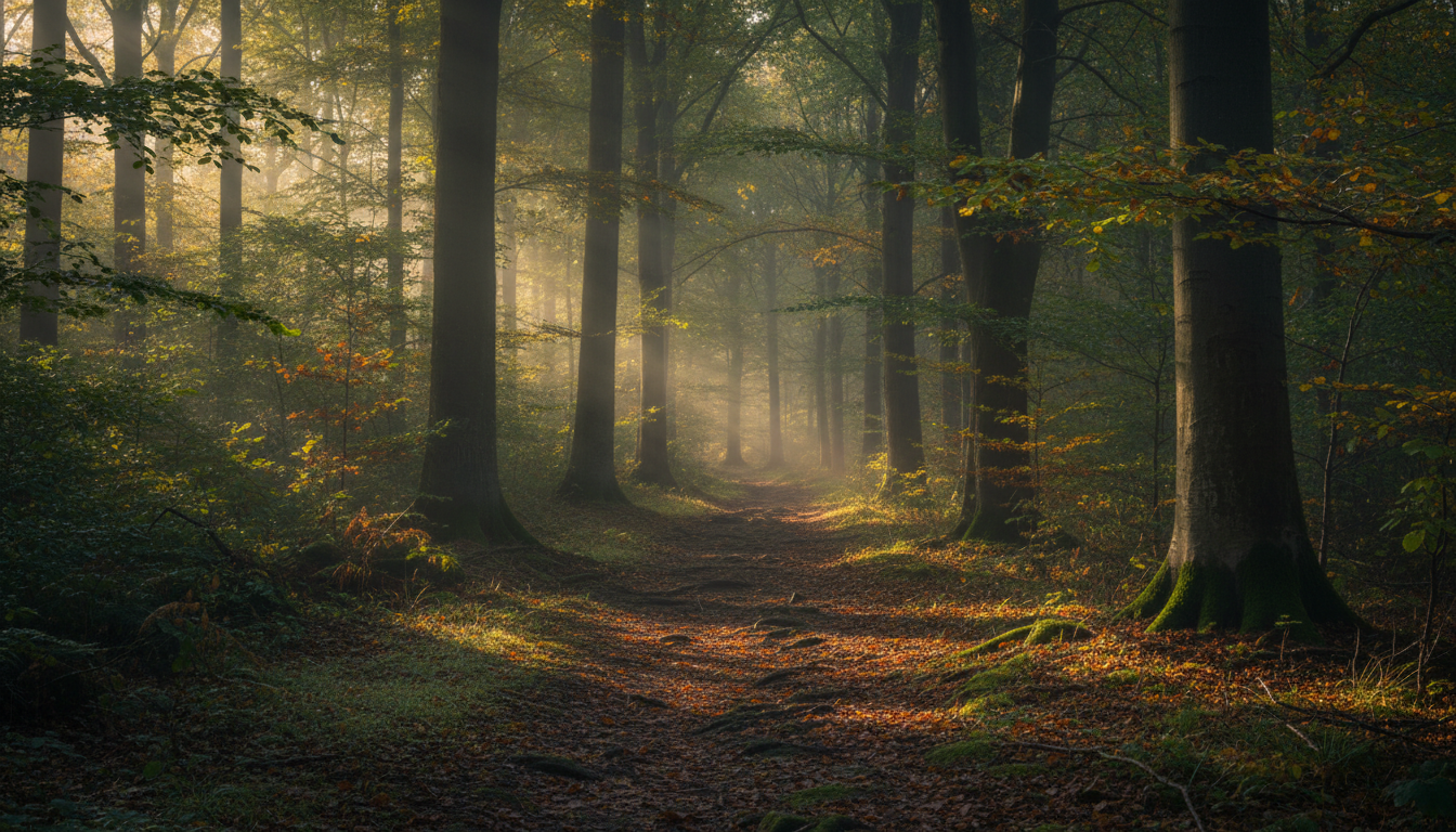 Peaceful forest path
