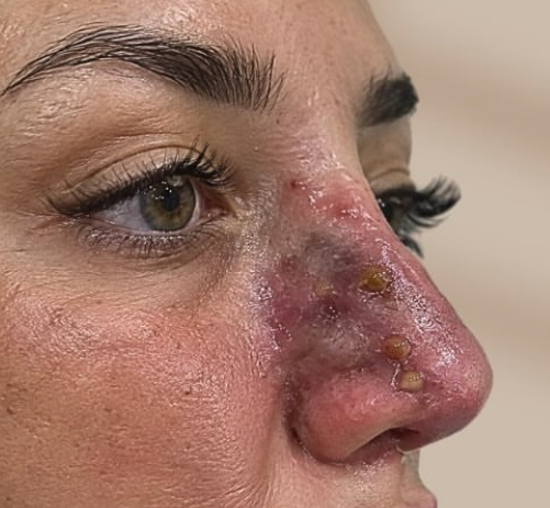 Nasal Bridge Inflammation — Emergency