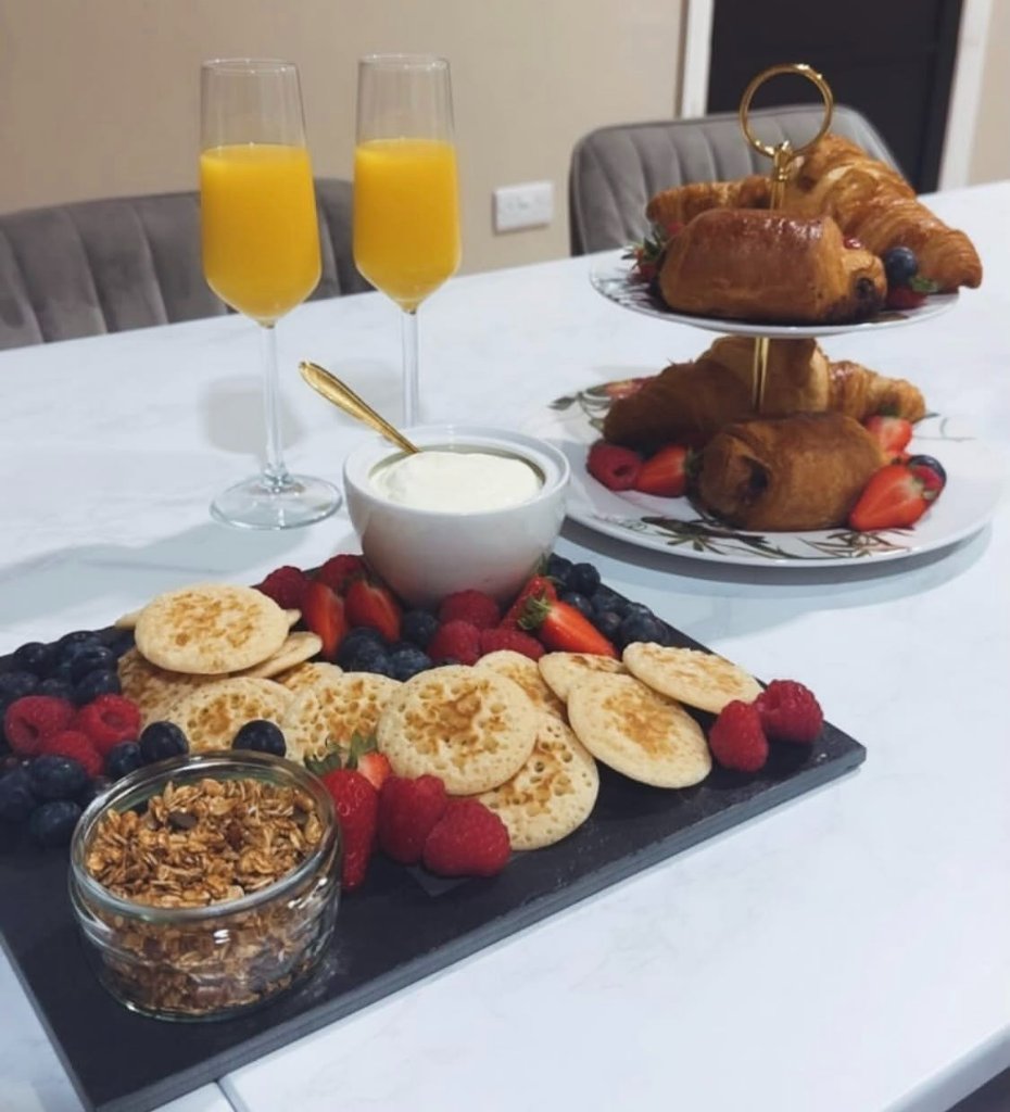 Afternoon tea served during a spa day at Danica Payne Aesthetics & Dental