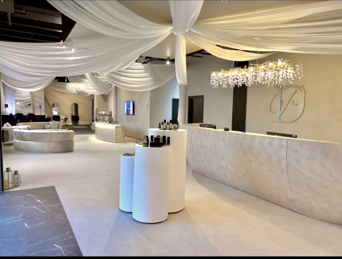 Clinic interior dressed for a private event