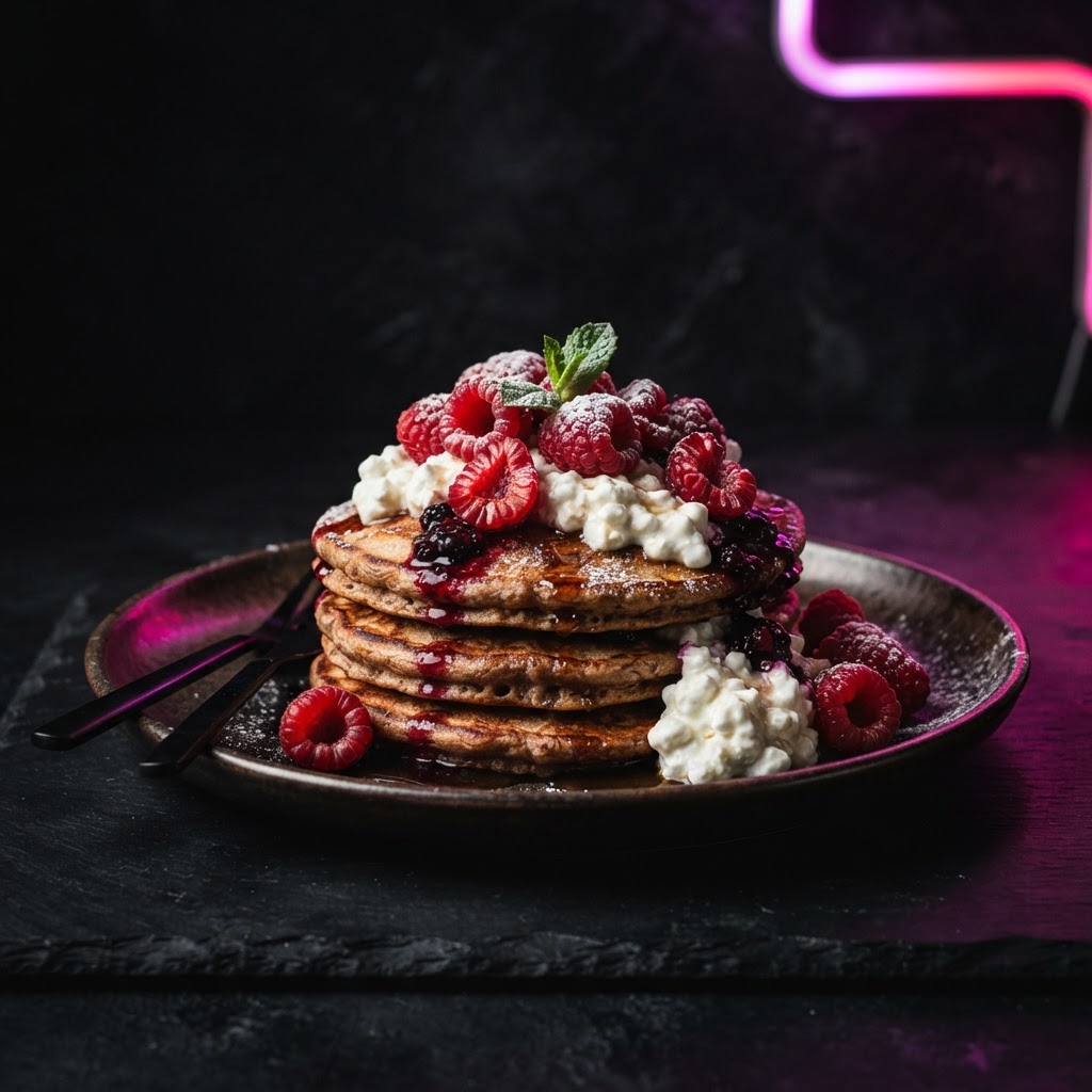 Eiwitrijke pannenkoek met cottage cheese