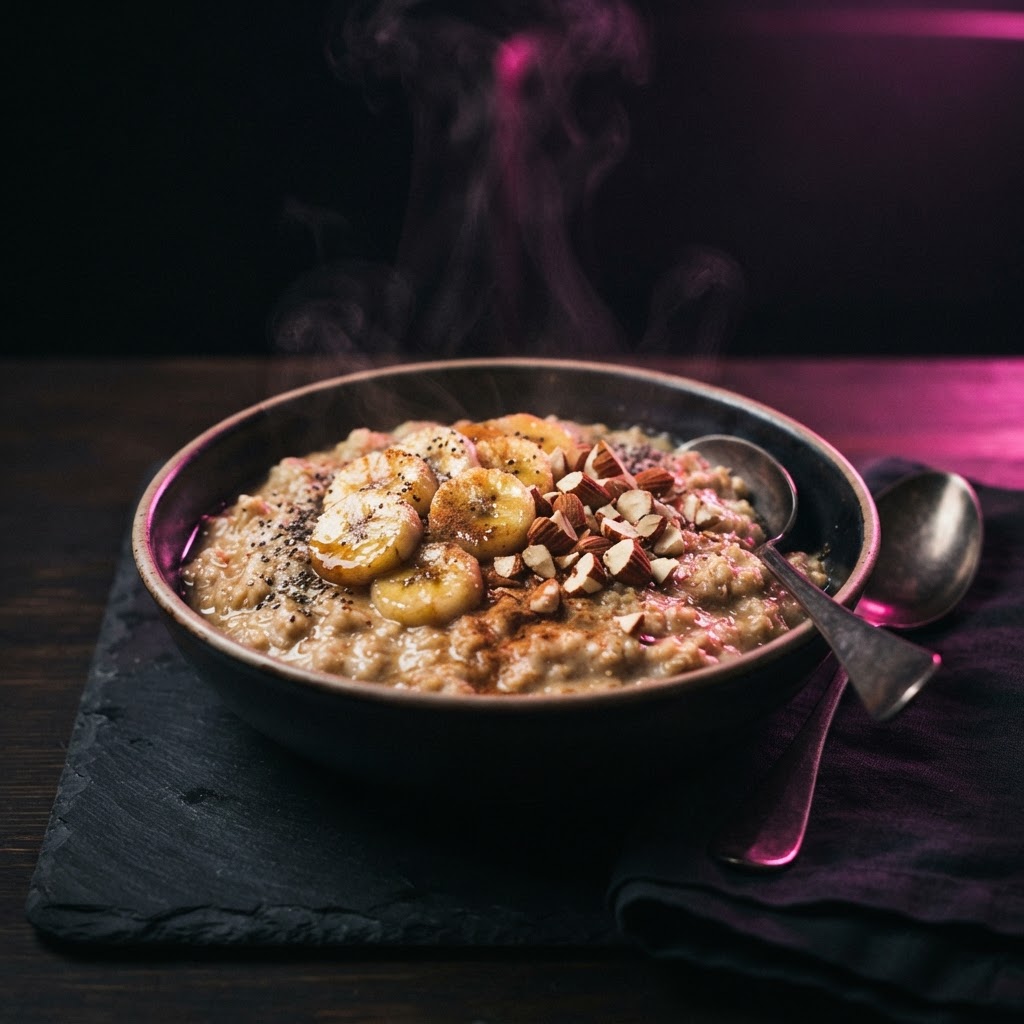 Havermout met banaan & noten
