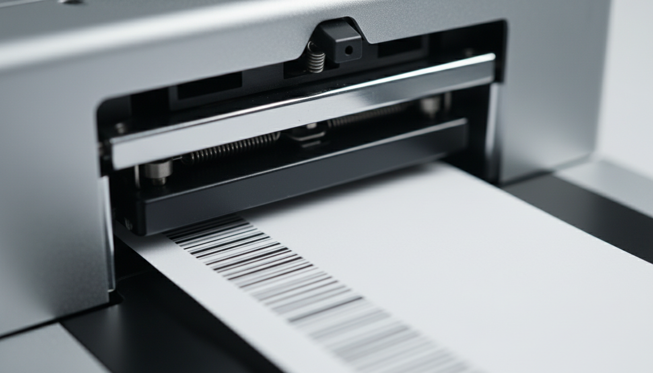 Thermal printer dispensing a 4x6 shipping label