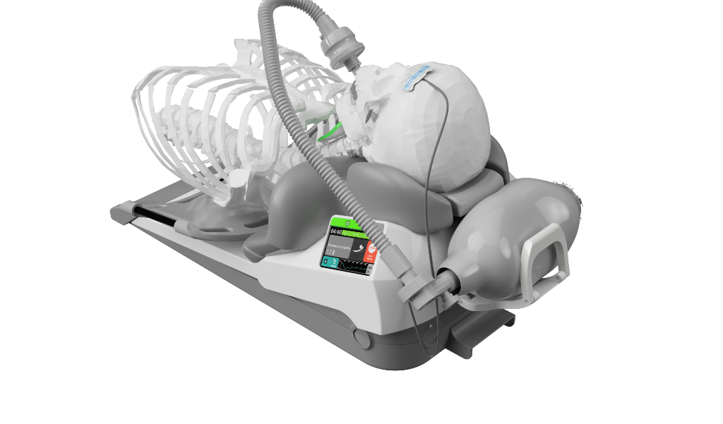 CPR Assist Device — Full System Render