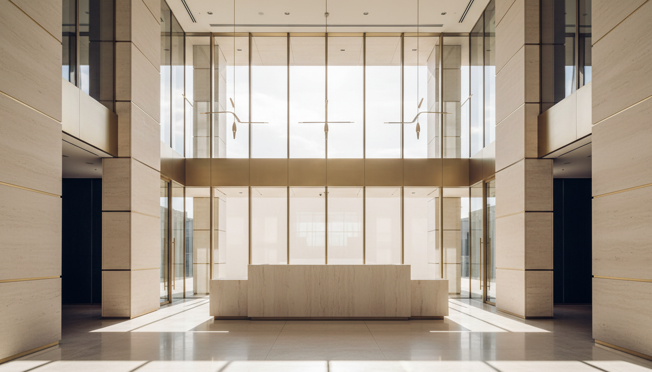 Professional law firm interior with natural light