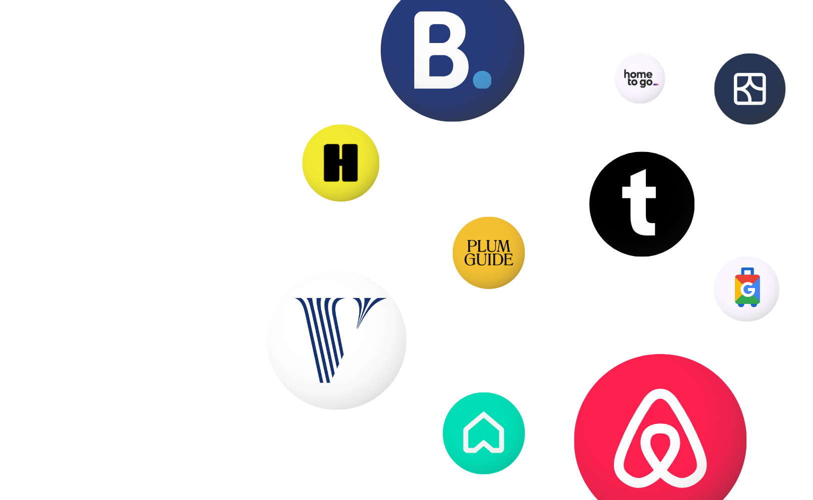 Platform distribution across 16+ booking sites