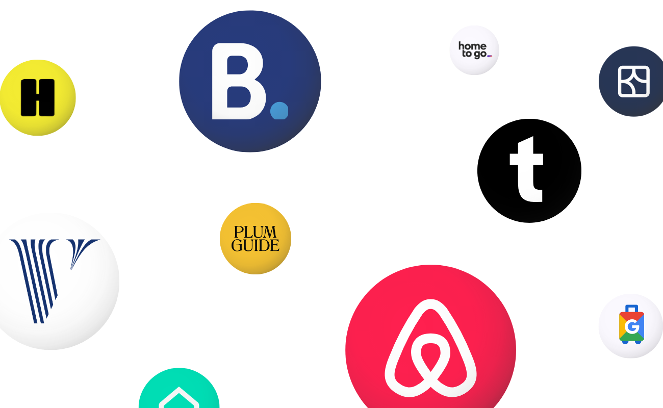 Platform distribution across 16+ booking sites