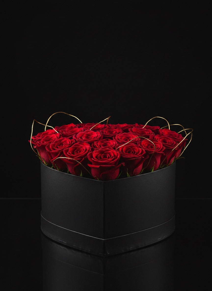 Heart Rose Box