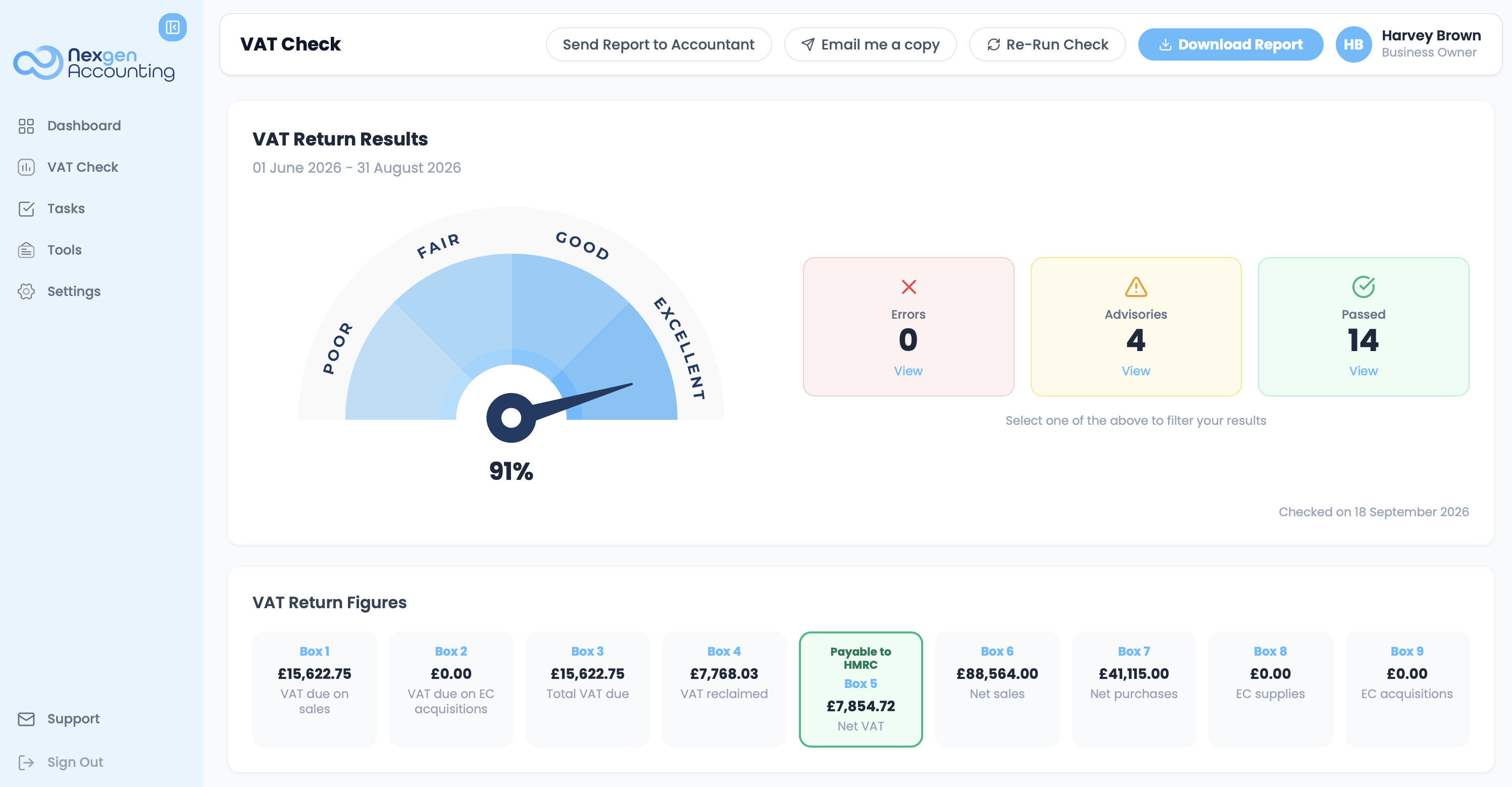 NexGen VAT Dashboard