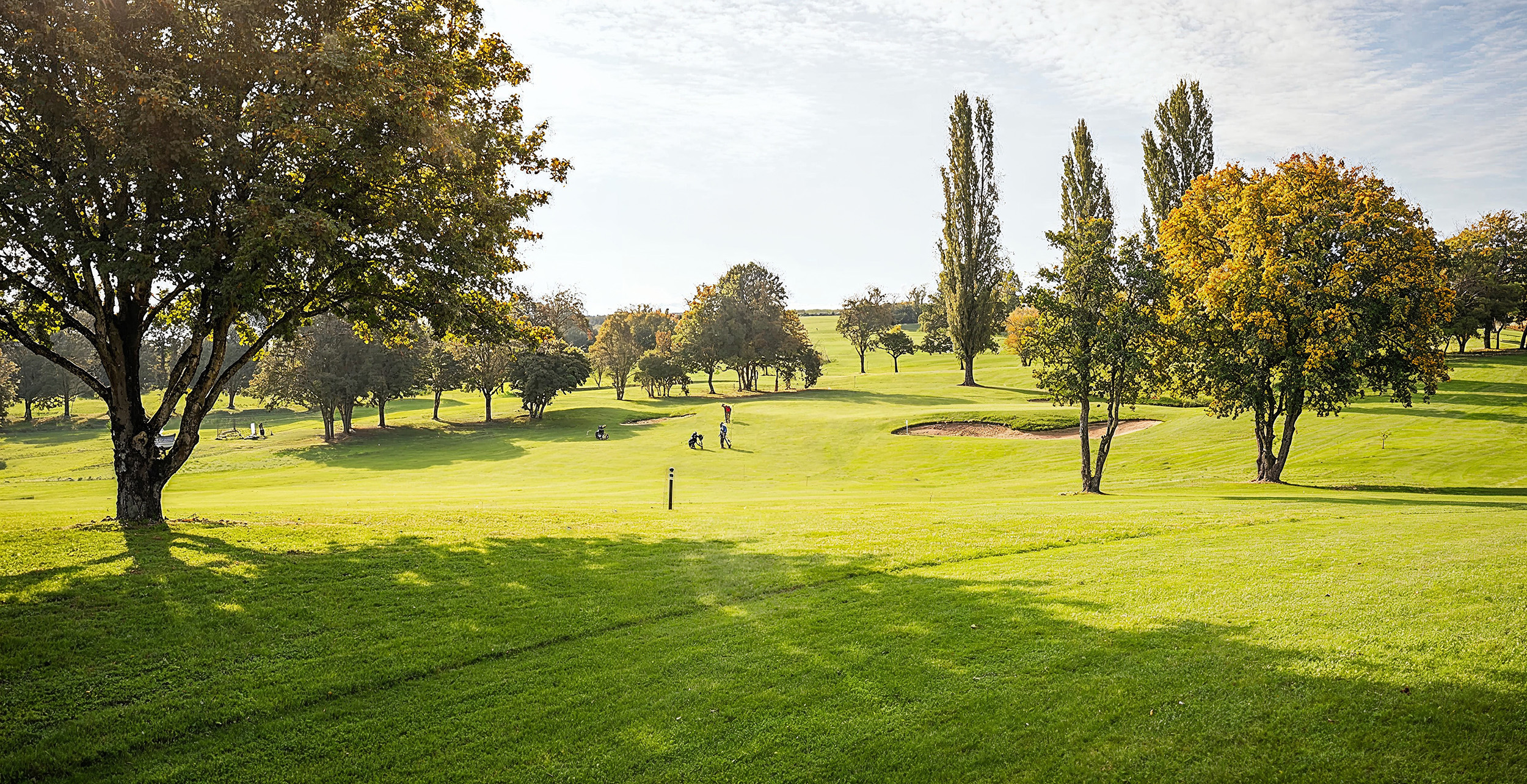 Golfplatz Golfclub Erlen mit herbstlicher Stimmung