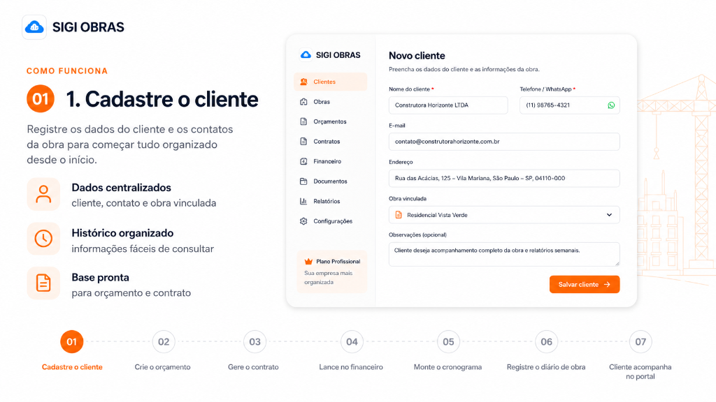 01. Cadastre o cliente