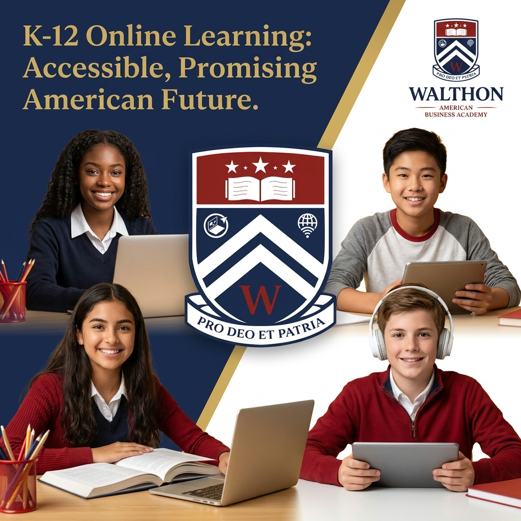 Walthon K-12 online learning students