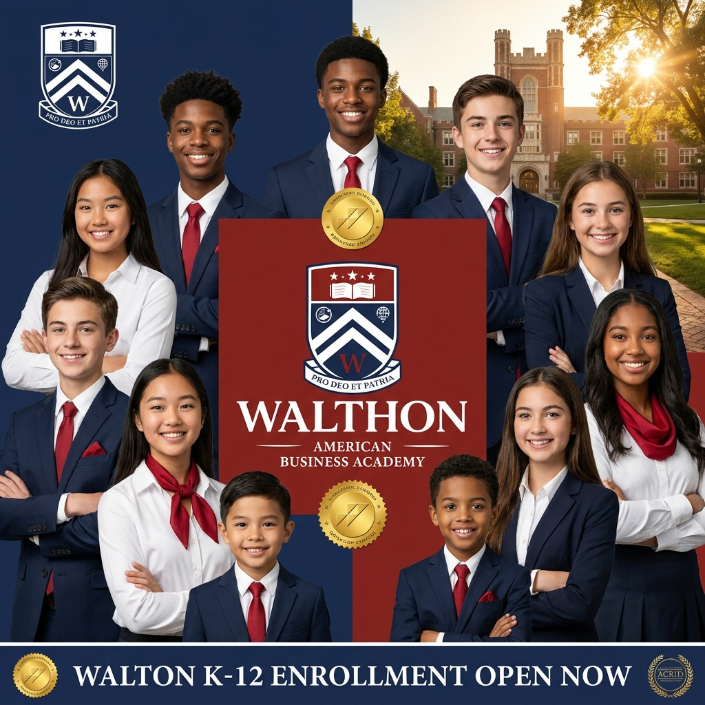 Walthon — K-12 Enrollment Open Now campaign