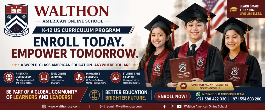 Walthon — Enroll Today. Empower Tomorrow. K-12 US Curriculum Program