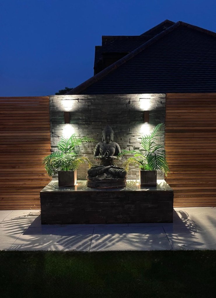 Flint House - Garden Lighting