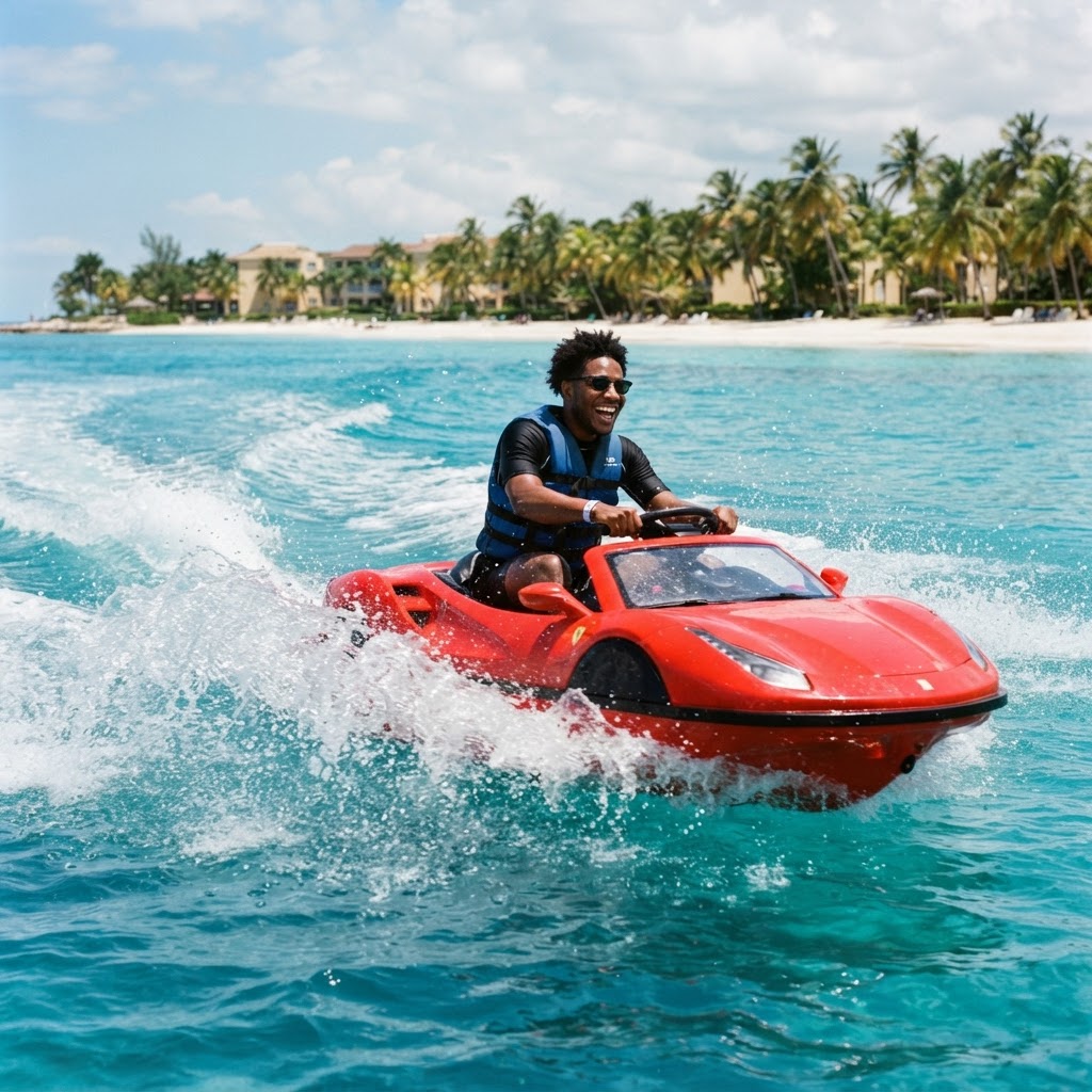 Jet car - Adventure tour in St. James | Rhomes Tours & Transfers